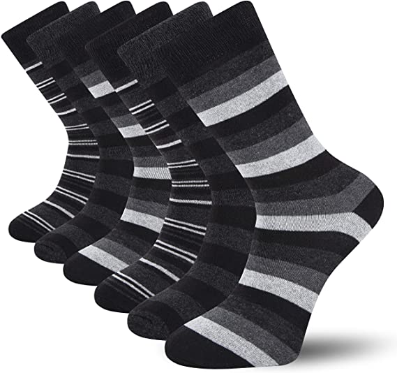 Black Multi-Stripe Men's Socks